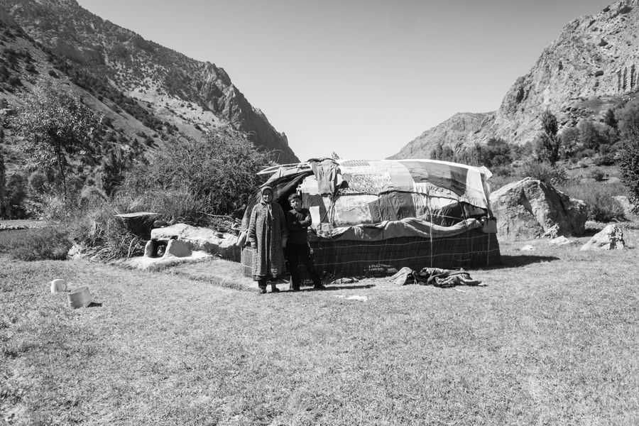 Nomadic family Tajikistan